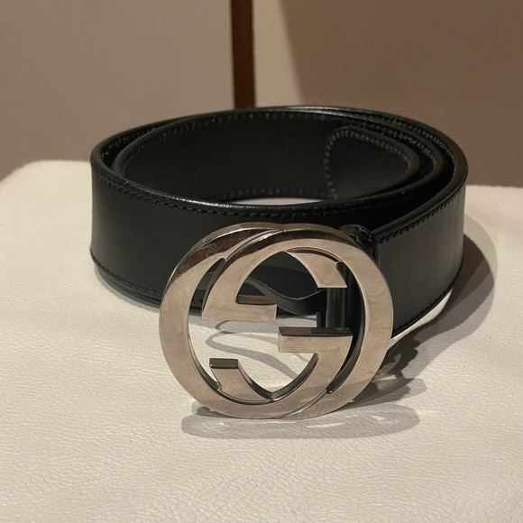 Gucci Accessories - Gucci belt black leather size 85